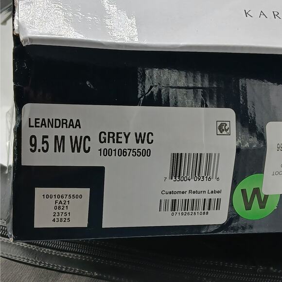 Karen Scott Womens Riding Boots 9.5 Gray Wide Calf Western Knee High Cowgirl - Picture 10 of 10